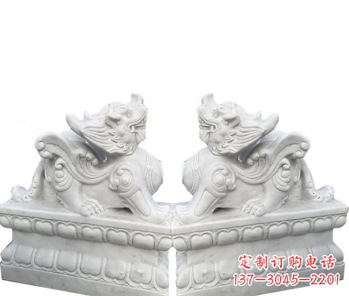 无锡招财进宝貔貅汉白玉招财石雕
