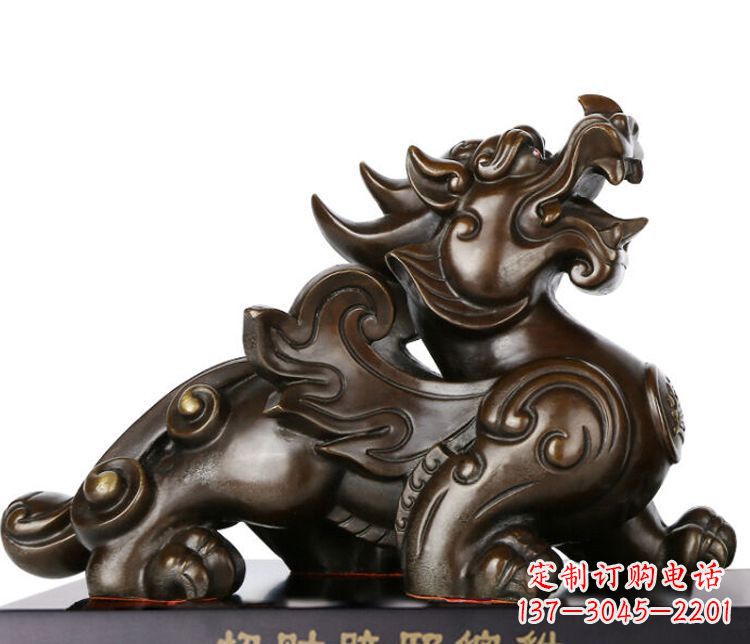 无锡招财辟邪貔貅铜雕摆件