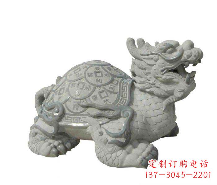 无锡招财神兽大理石龙龟石雕