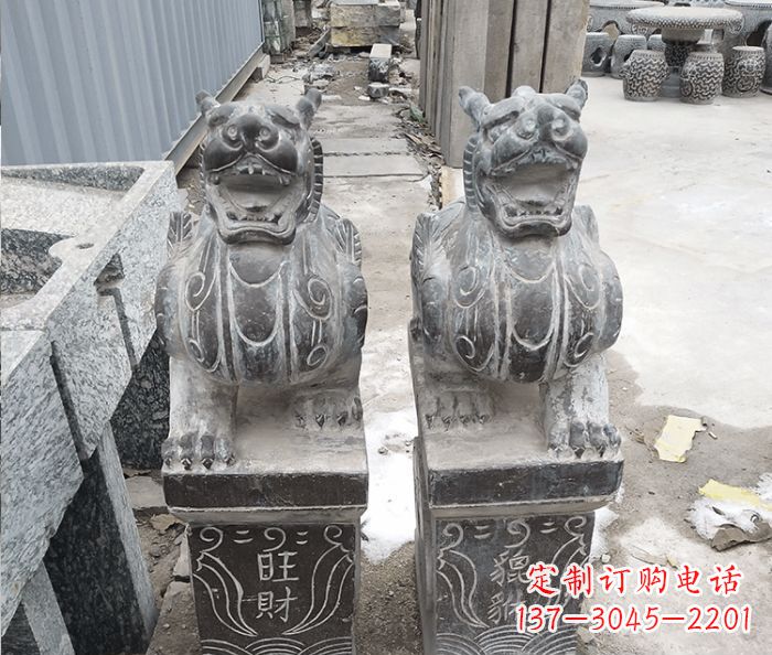无锡招财神兽貔貅石雕 (2)