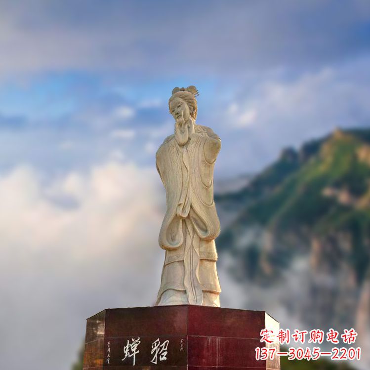 无锡中国古代四大美女之貂蝉景观石雕