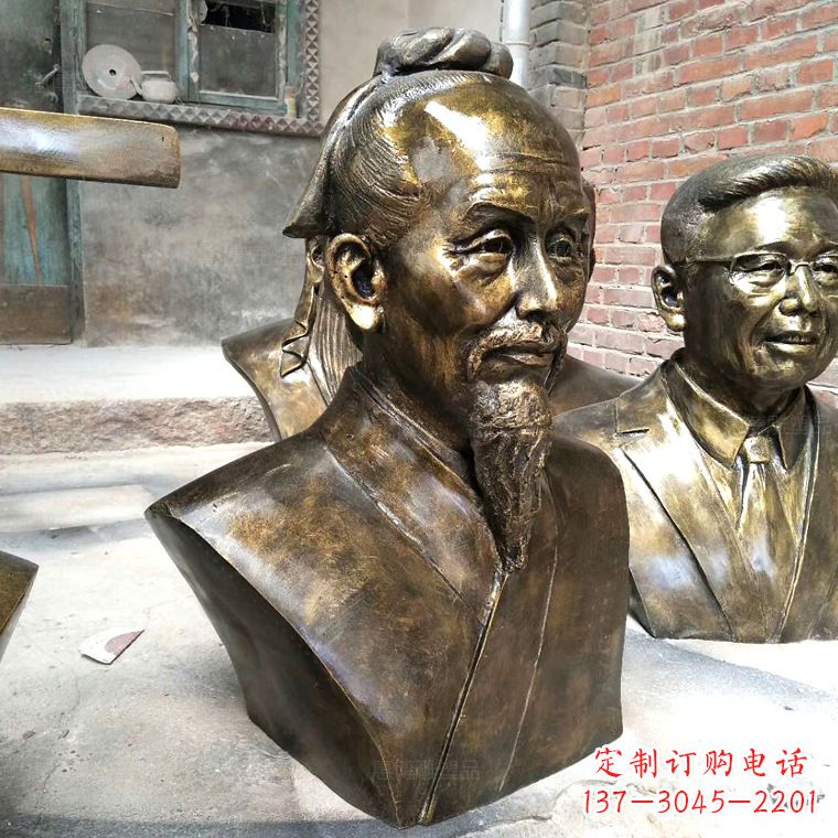 无锡中国古代著名数学家祖冲之铸铜胸像雕塑