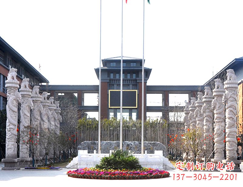 无锡中国华表雕塑-校园园林广场景观装饰雕塑