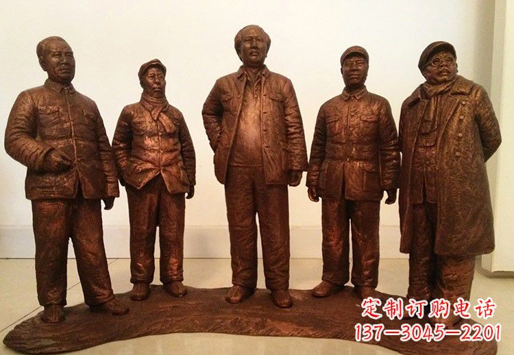 无锡中国近代伟人系列铜雕像