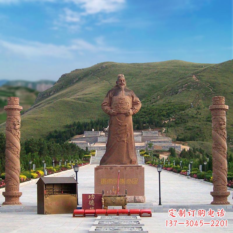 无锡中国历史名人大型李世民景观雕塑