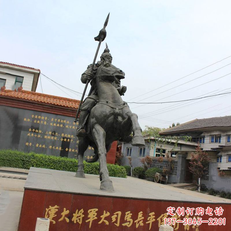 无锡中国历史名人汉朝著名将领民族英雄卫青铜雕塑像