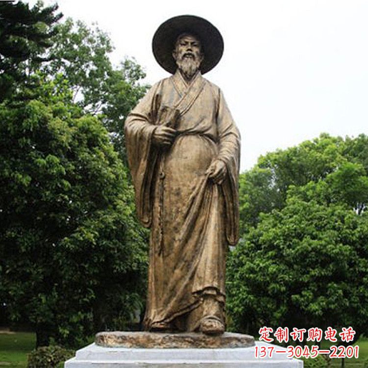 无锡中国历史文化名人北宋文学家苏轼苏东坡铜雕像