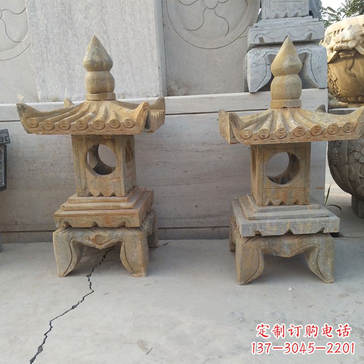 无锡中式仿古低墩石灯笼