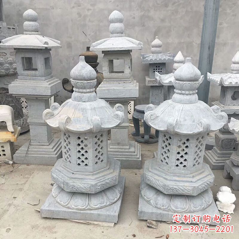 无锡中式低墩石雕灯笼