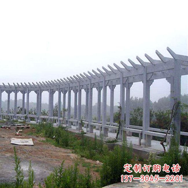 无锡中式花架石雕长廊