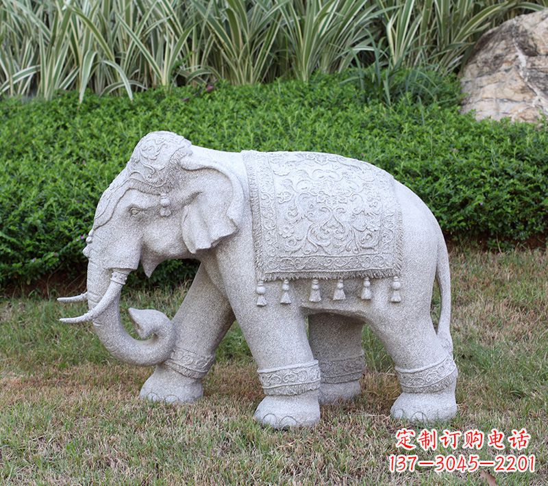 无锡中式石雕大象