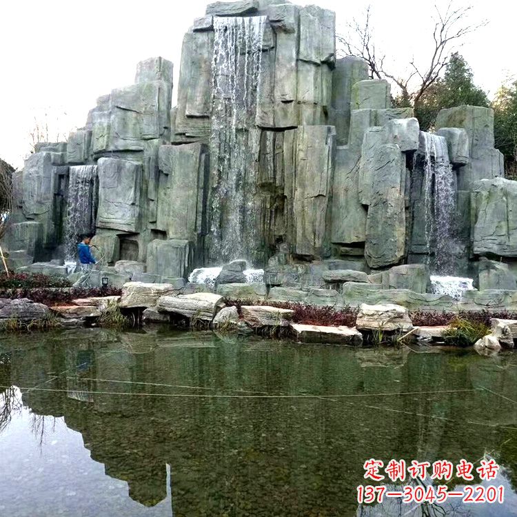 无锡中式园林流水假山雕塑