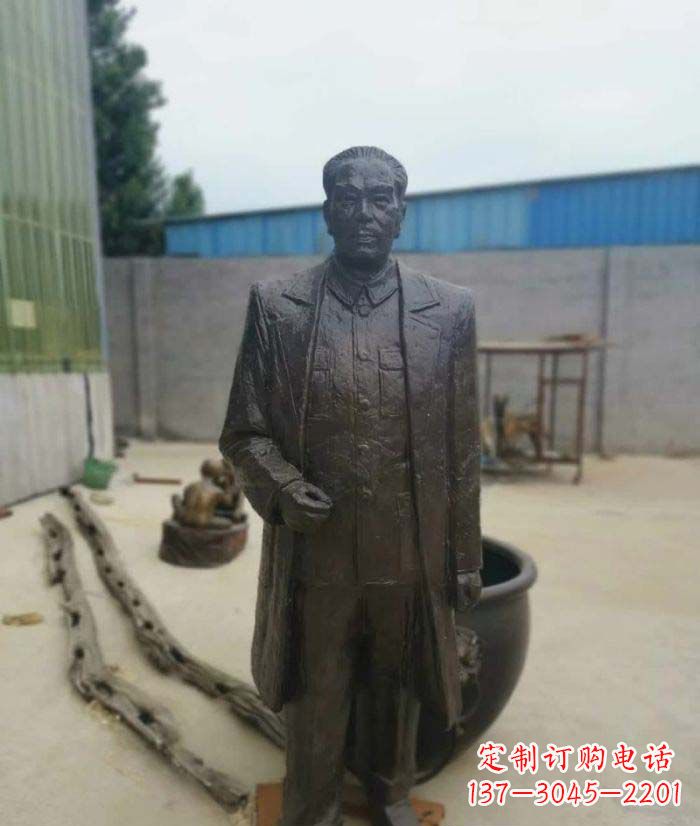 无锡周恩来铜雕 (2)