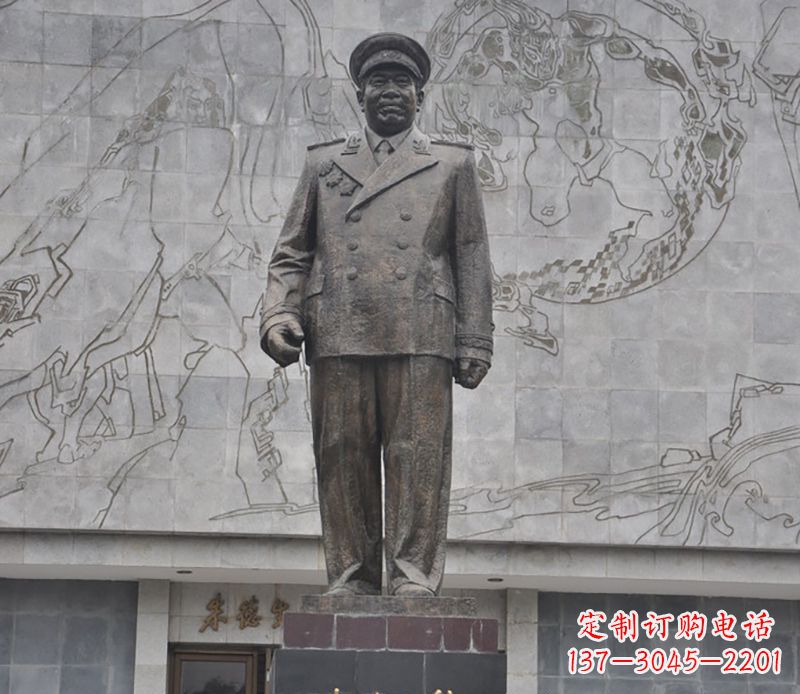 无锡朱德人物铜雕