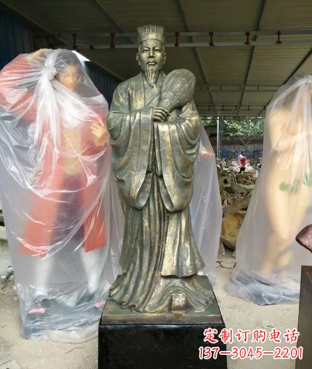 无锡诸葛亮古代人物铜雕