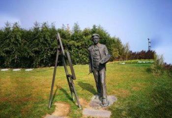 无锡徐悲鸿城市雕塑公园铜雕像