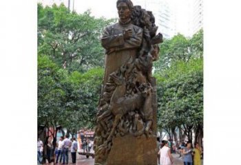 无锡徐悲鸿铜雕
