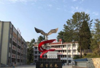 无锡学校“展望未来”老鹰地球仪不锈钢景观雕塑