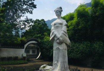 无锡园林历史名人塑像王昭君汉白玉雕塑
