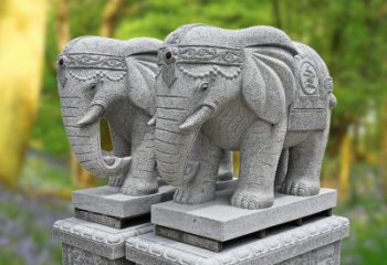 无锡招财纳福石雕大象