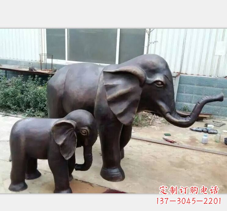无锡铸铜公园大象雕塑