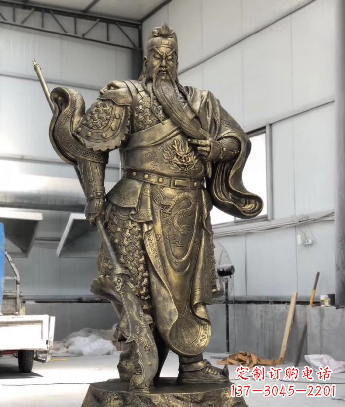 无锡铸铜关公雕塑
