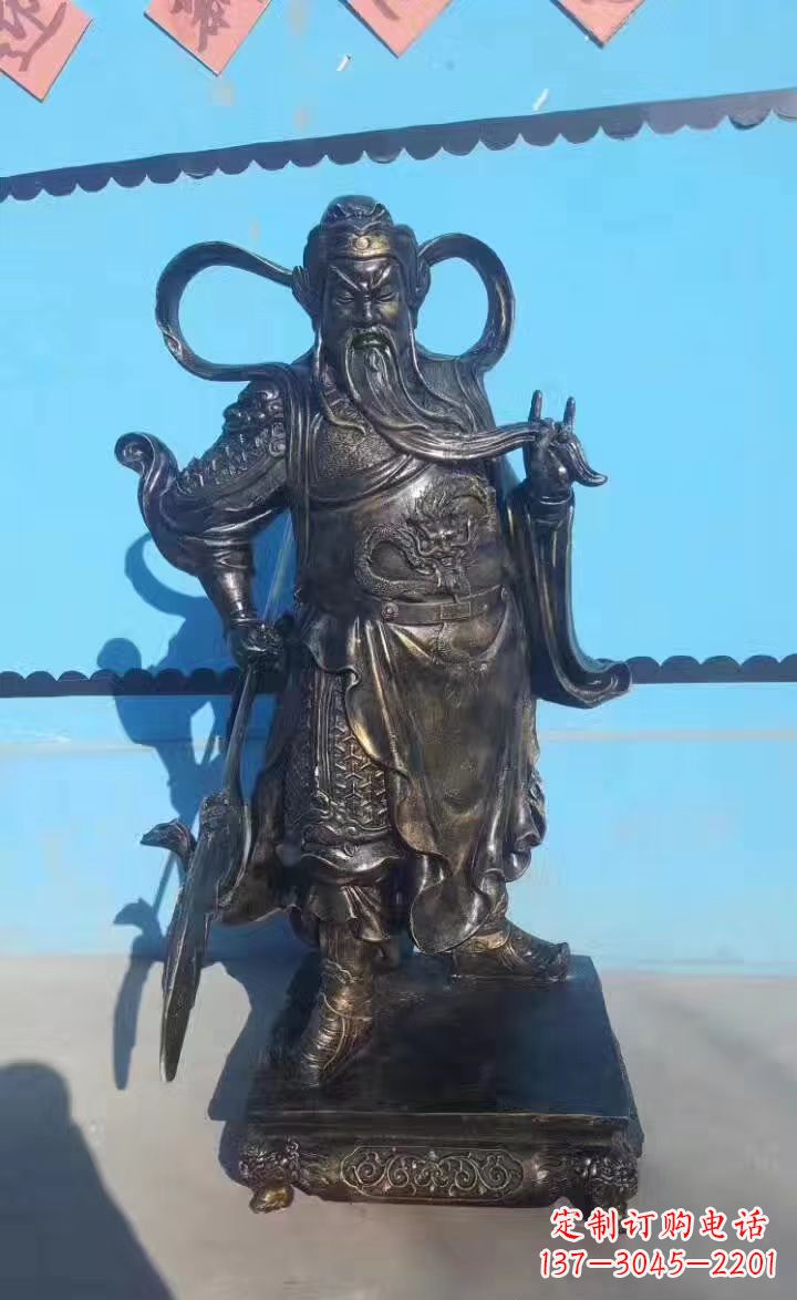 无锡铸铜关公武财神铜雕