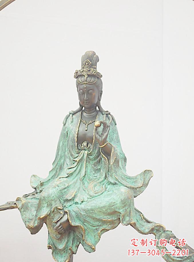 无锡铸铜观自在观音雕像