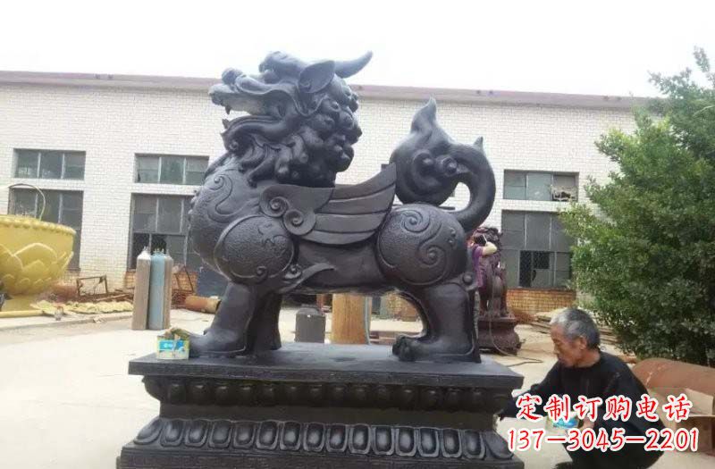 无锡铸铜门口貔貅雕塑