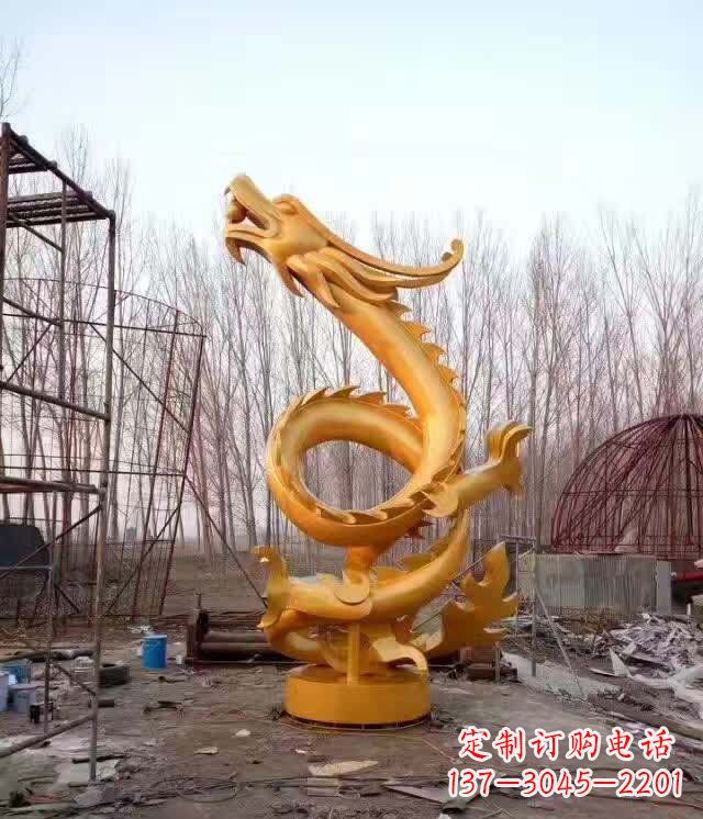 无锡铸铜盘龙云腾铜雕