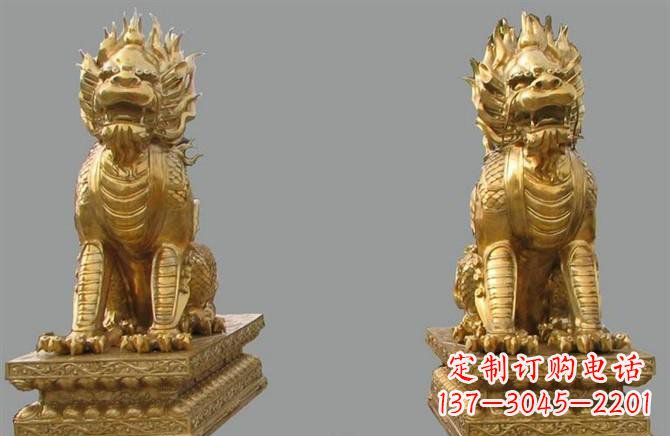 无锡铸铜麒麟雕塑222