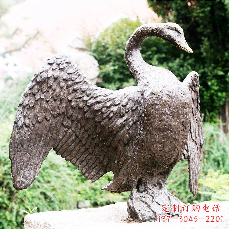 无锡铸铜天鹅雕塑