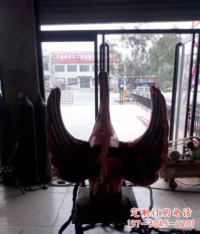 无锡铸铜天鹅公园动物铜雕 (2)