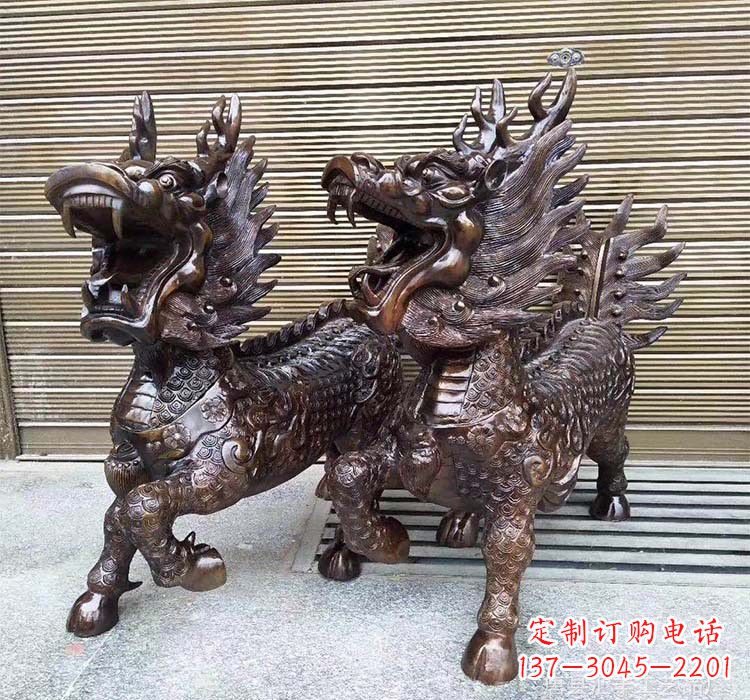 无锡铸铜铜麒麟