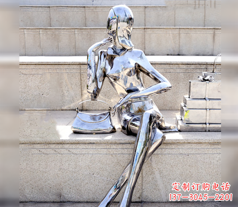 无锡不锈钢美女购物造型