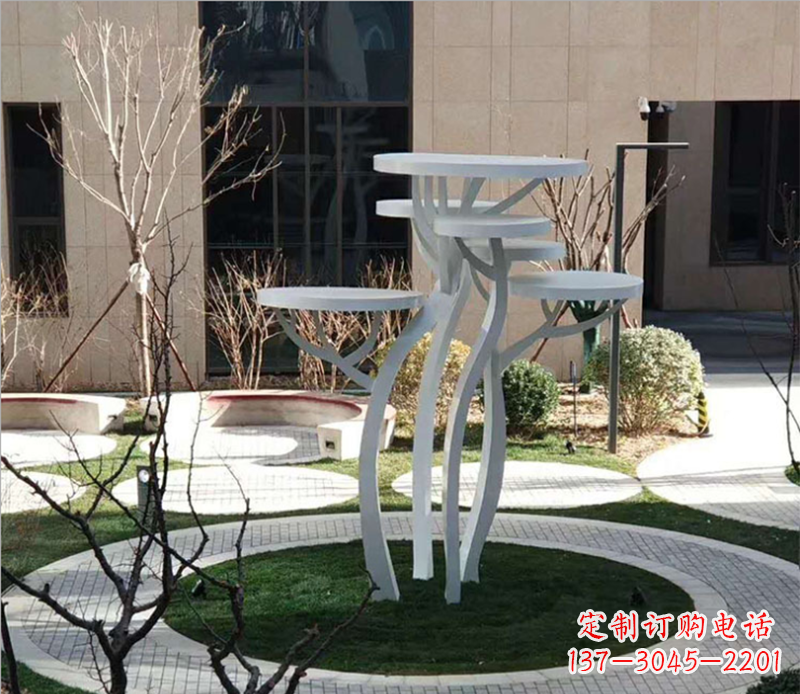 无锡不锈钢蘑菇景观雕塑