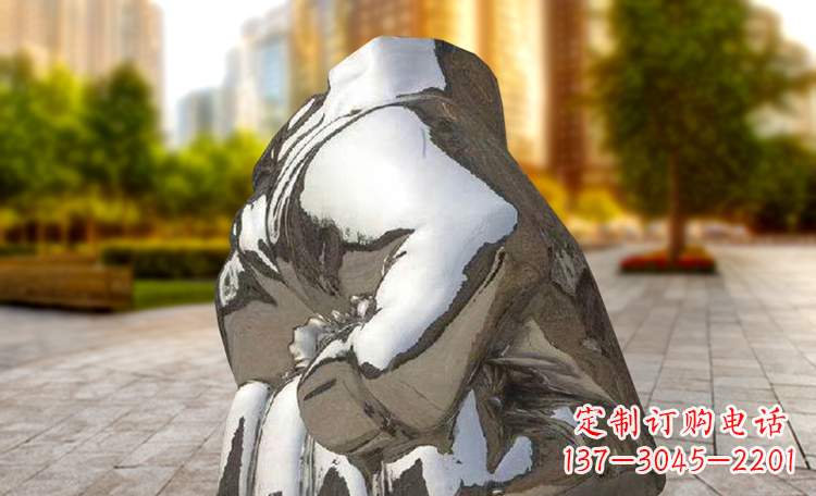 无锡不锈钢拳头广场景观雕塑