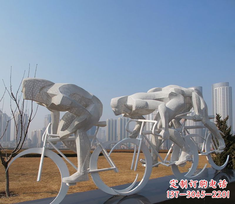 无锡自行车比赛不锈钢雕塑