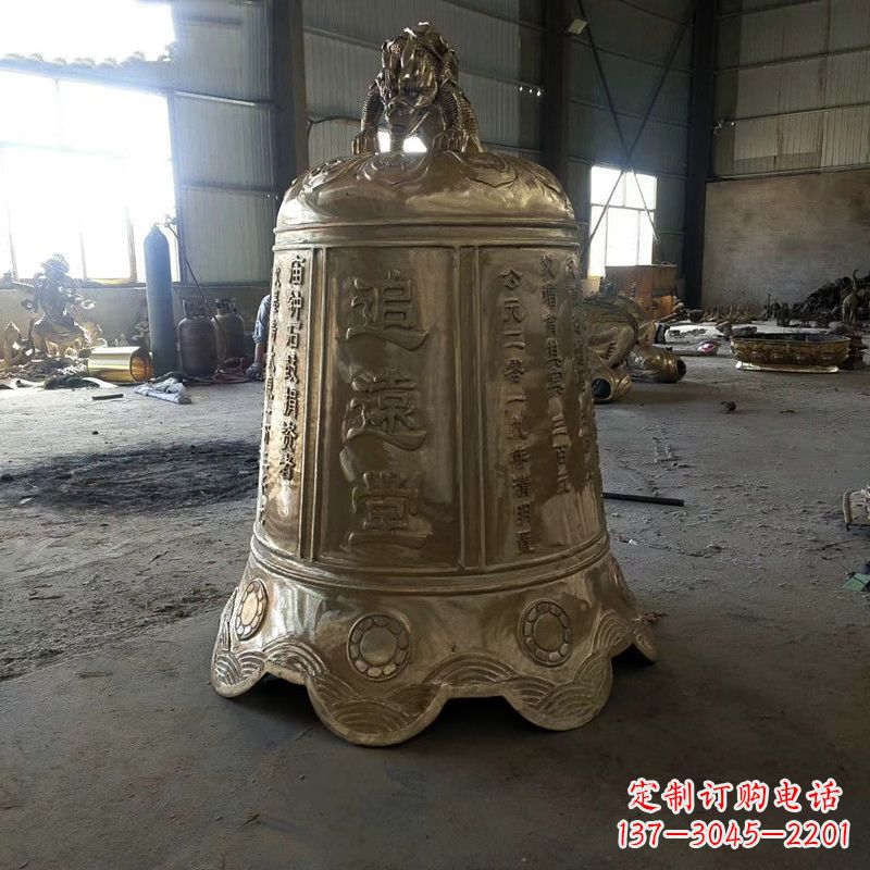 无锡宗祠铜钟雕塑
