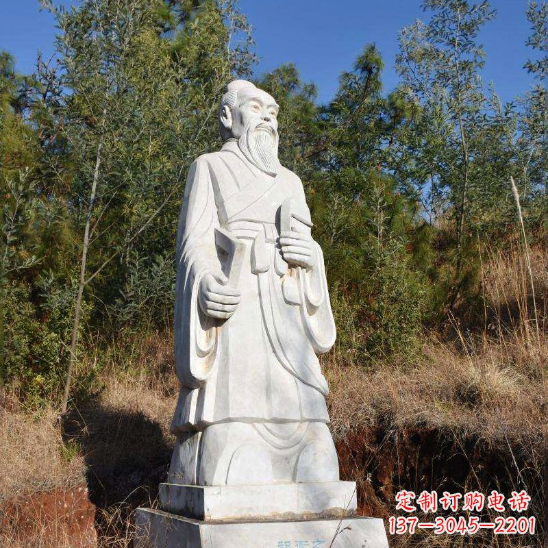 无锡祖冲之汉白玉石雕像-公园景区中国古代名人雕塑