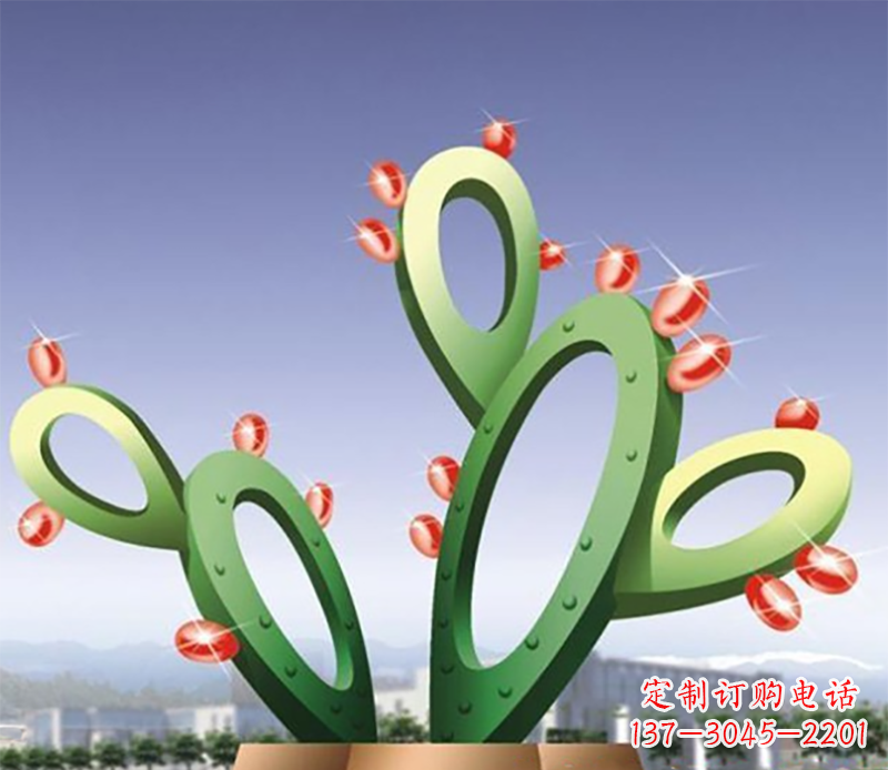 无锡仙人掌不锈钢雕塑