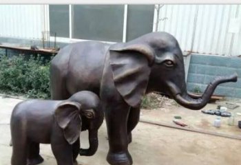 无锡铸铜公园大象雕塑