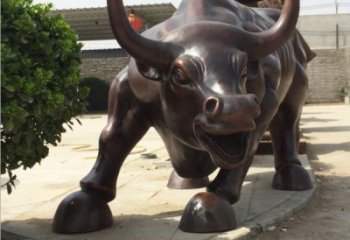 无锡铸铜牛雕塑 华尔街铜牛