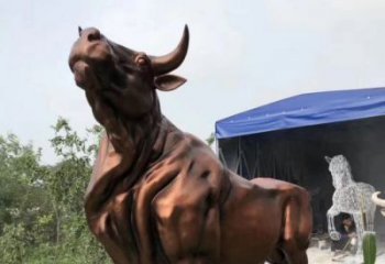 无锡紫铜牛动物雕塑