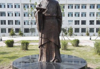 无锡祖冲之校园铜雕-纯铜铸造中国古代历史名人著名数学家