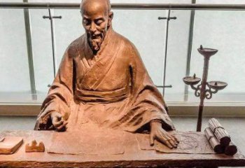 无锡祖冲之圆周率情景小品雕塑-中国古代数学家著名历史人物